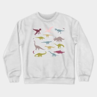 Colorful cute dinosauruses Crewneck Sweatshirt